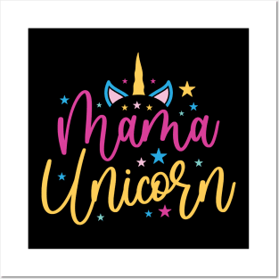 mama unicorn Posters and Art